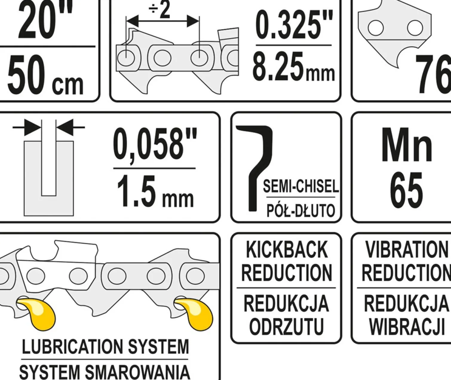 Łańcuch tnący Yato YT-84944