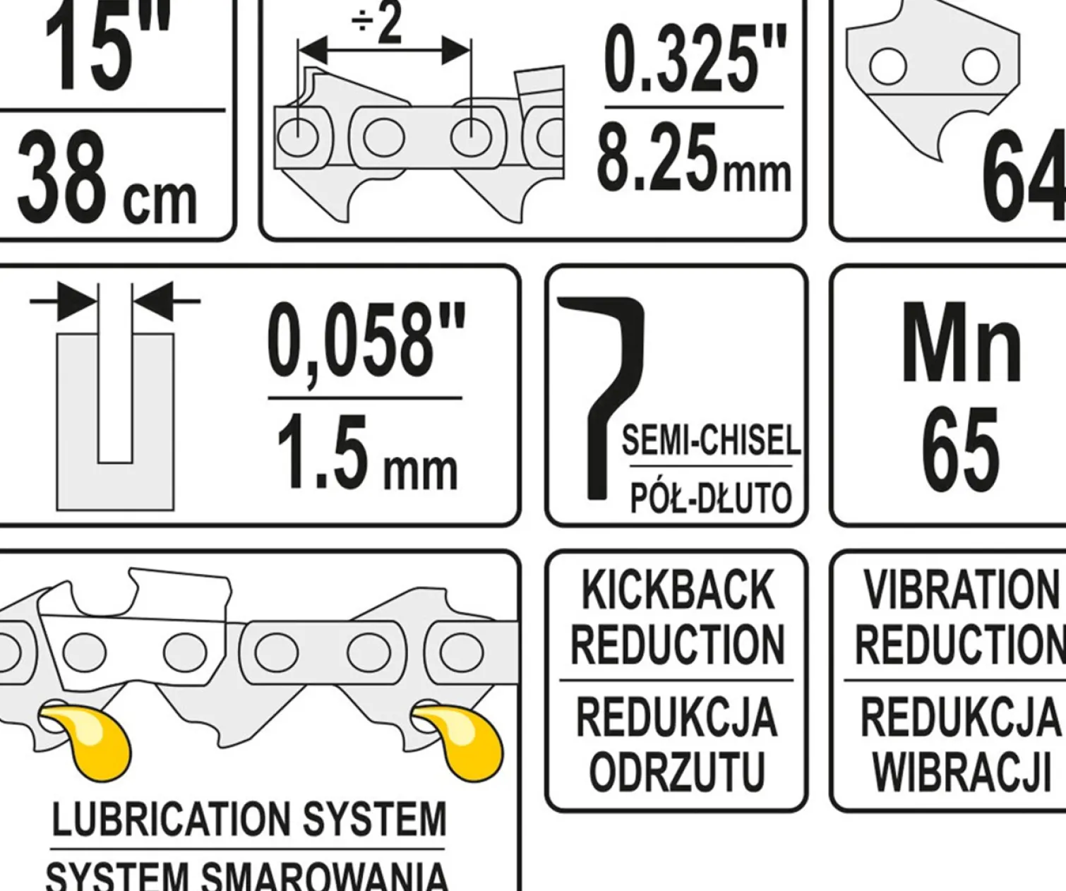 Łańcuch tnący Yato YT-84941