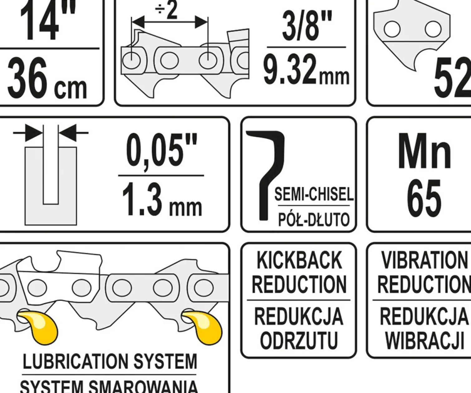 Łańcuch tnący Yato YT-84951