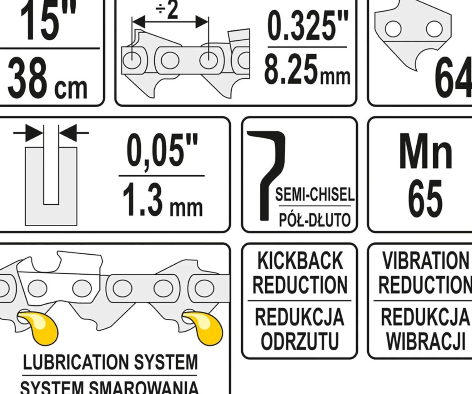 Łańcuch tnący Yato YT-84945