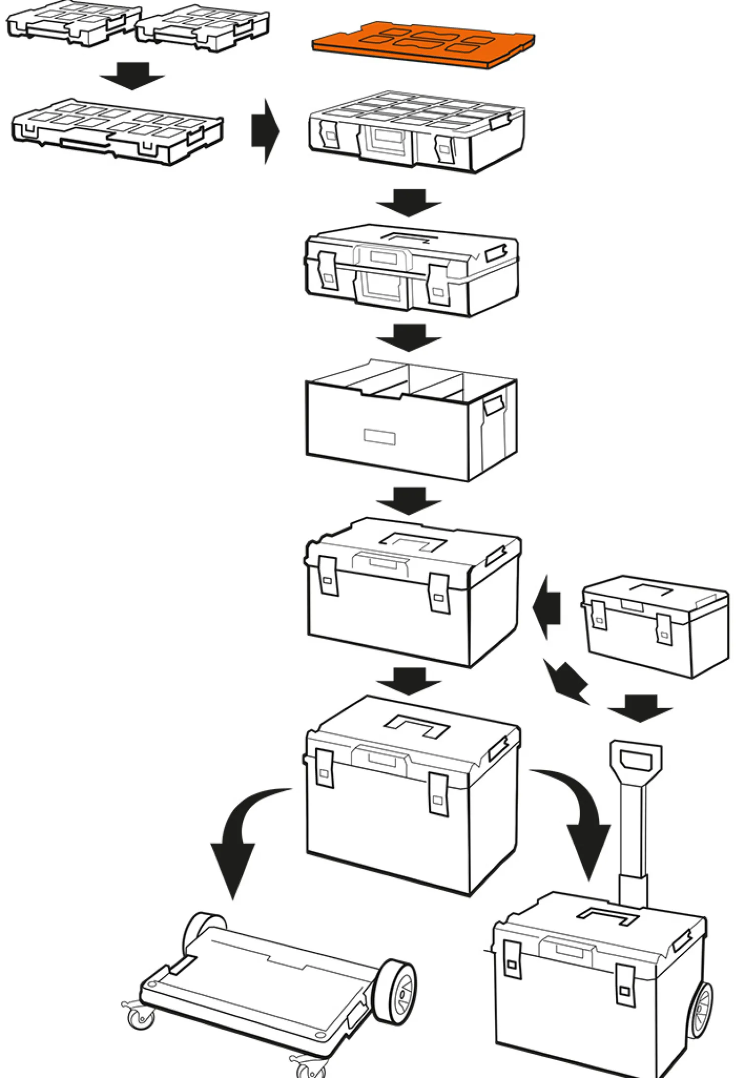 Adapter modułowy do systemu skrzyń I i II Neo 84-281