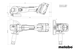 Akumulatorowa szlifierka kątowa Metabo W 18 L BL 9-125