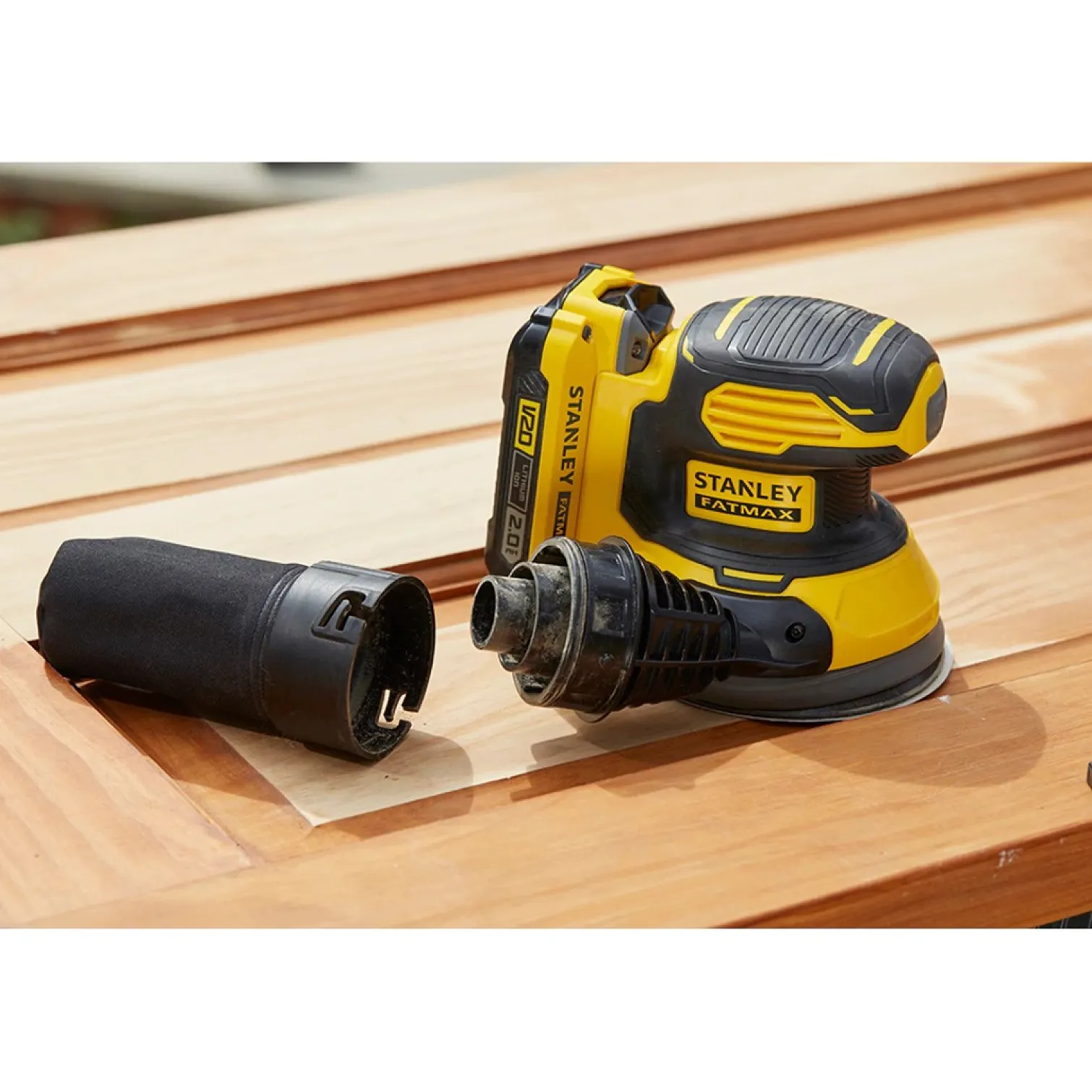 Akumulatorowa szlifierka mimośrodowa Stanley FatMax v20 SFMCW220B