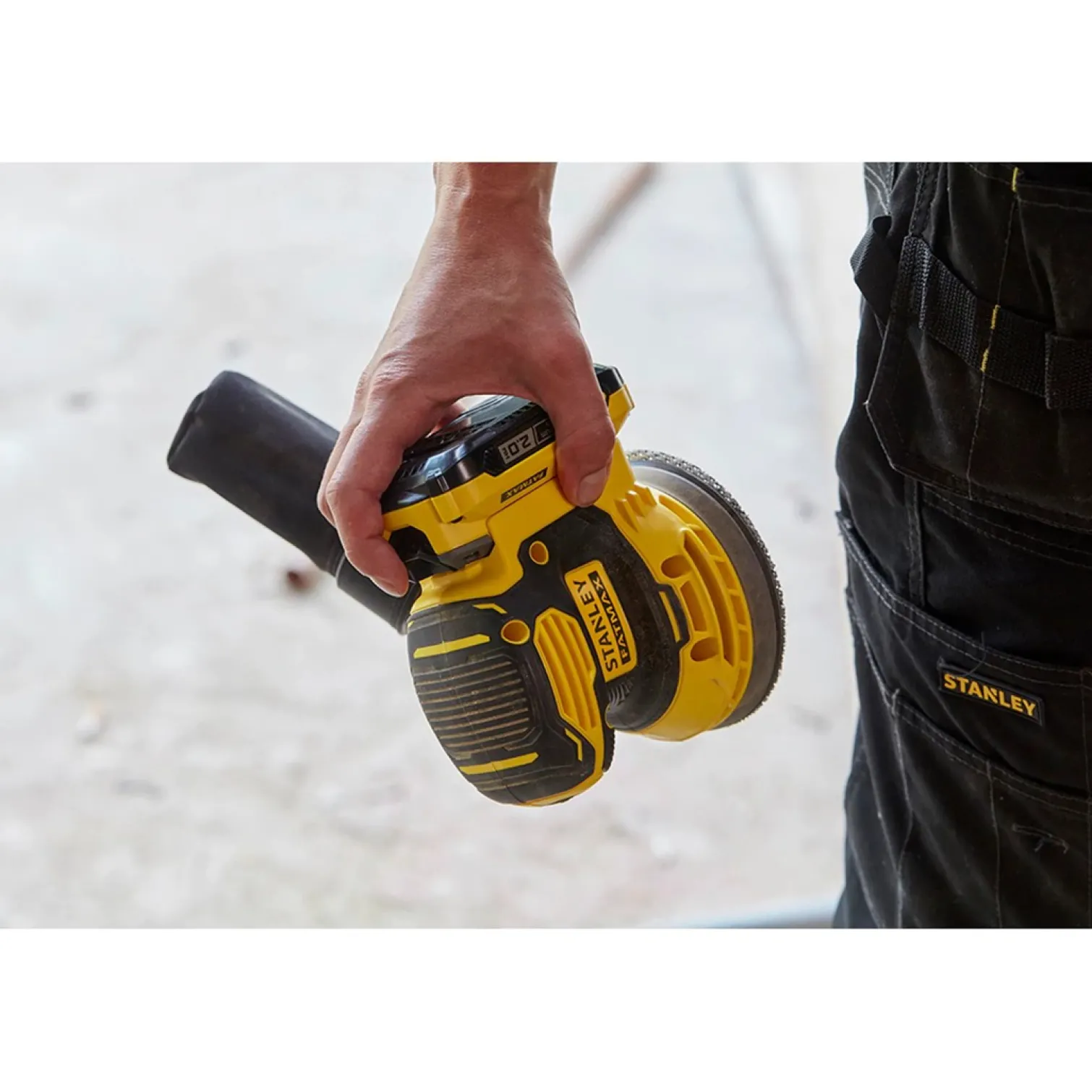 Akumulatorowa szlifierka mimośrodowa Stanley FatMax v20 SFMCW220B
