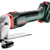 Akumulatorowe nożyce do cięcia blachy Metabo SCV 18 LTX BL 1.6