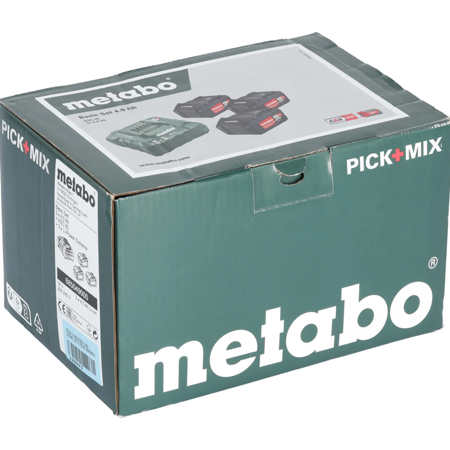 Akumulator 18V 4.0Ah (3szt.) + ładowarka Metabo 685049000