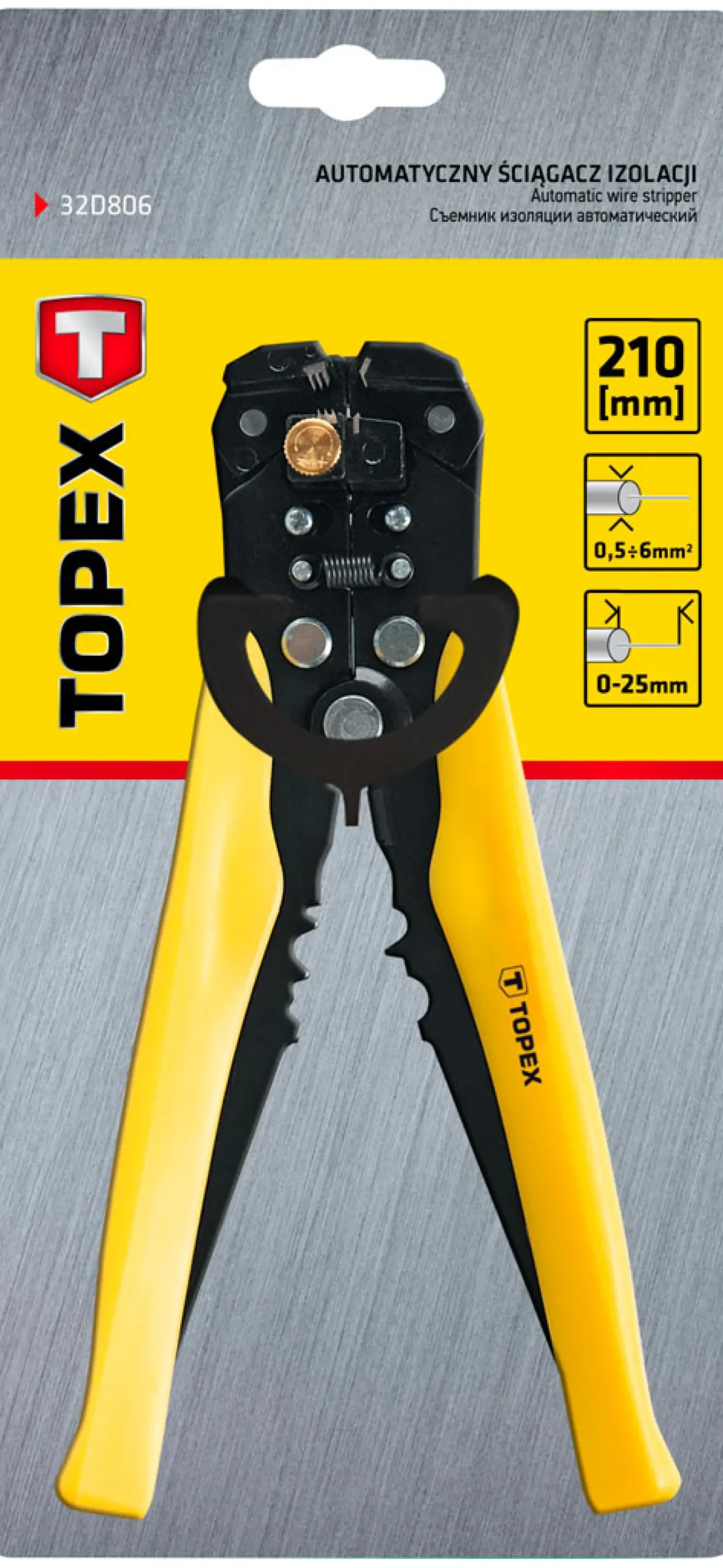Automatyczny ściągacz izolacji 210mm Topex 32D806