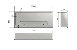 Biokominek do zabudowy Infire INSIDE 1200