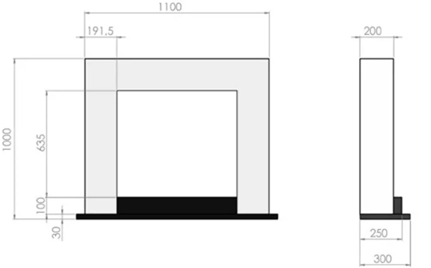 Biokominek Infire INPORTAL 2
