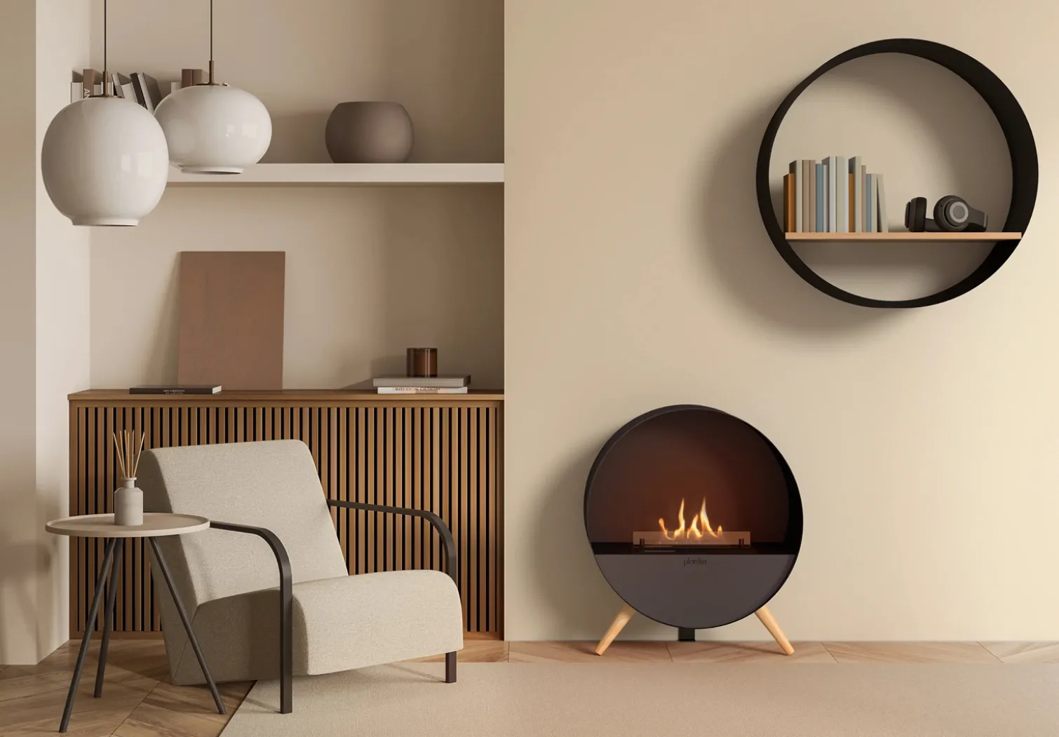 Biokominek Planika Bubble Wall & Floor
