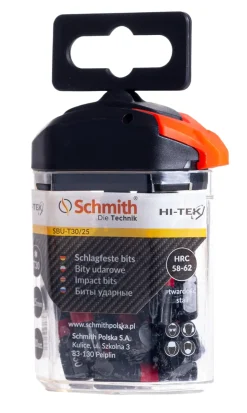 Bity udarowe T30 25mm HI-TEK, 20szt. Schmith SBU-T30/25