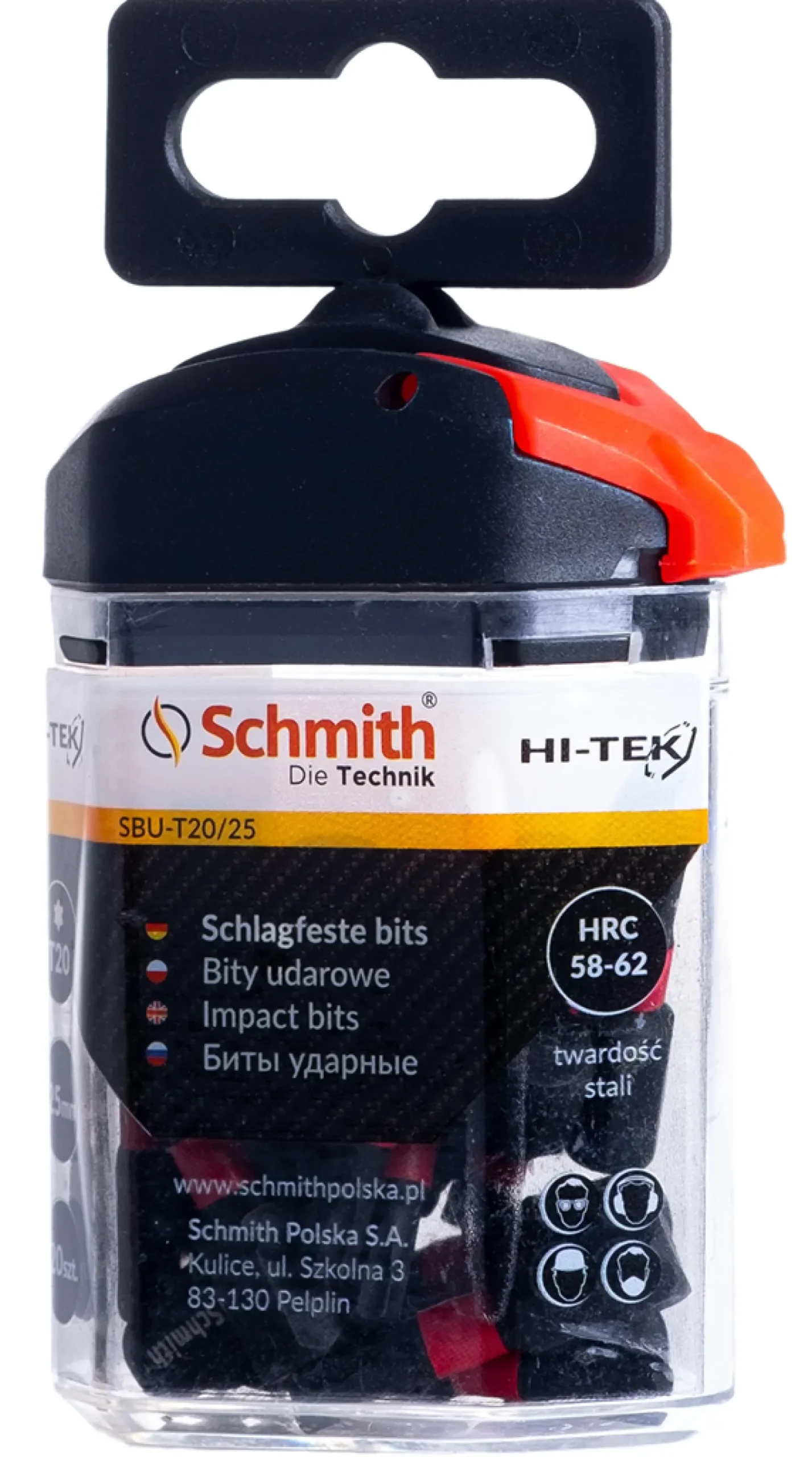Bity udarowe T20 25mm HI-TEK, 20szt. Schmith SBU-T20/25