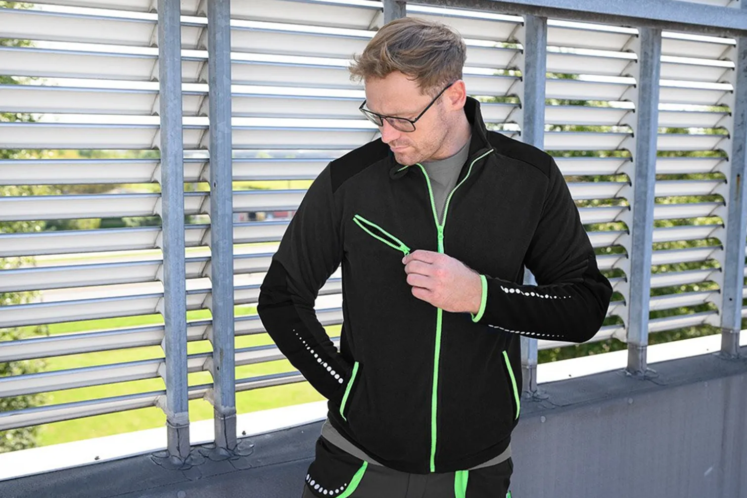 Bluza polarowa ze wzmocnieniami Neo 81-507