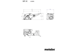Bruzdownica z 3 tarczami Metabo MFE 40