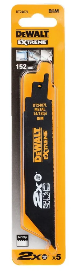 Brzeszczot do metalu 152mm (5szt.) DeWalt DT2407L