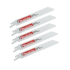 Brzeszczot do pił posuwowych bimetalowy 150 mm, 24 zęby/cal, 5 sztuk Makita p-04905