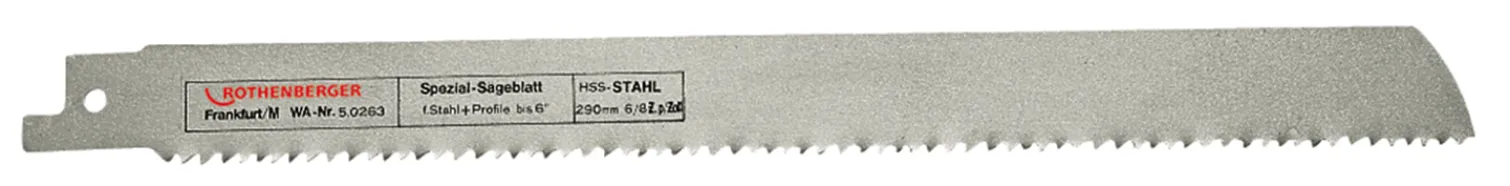Brzeszczot do rur HSS, 290x25x1,6mm Rothenberger 50263