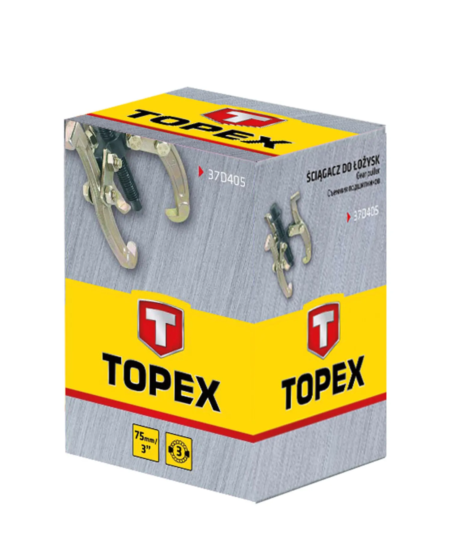 Ściągacz do łożysk trójramienny 75x50mm Topex 37D405