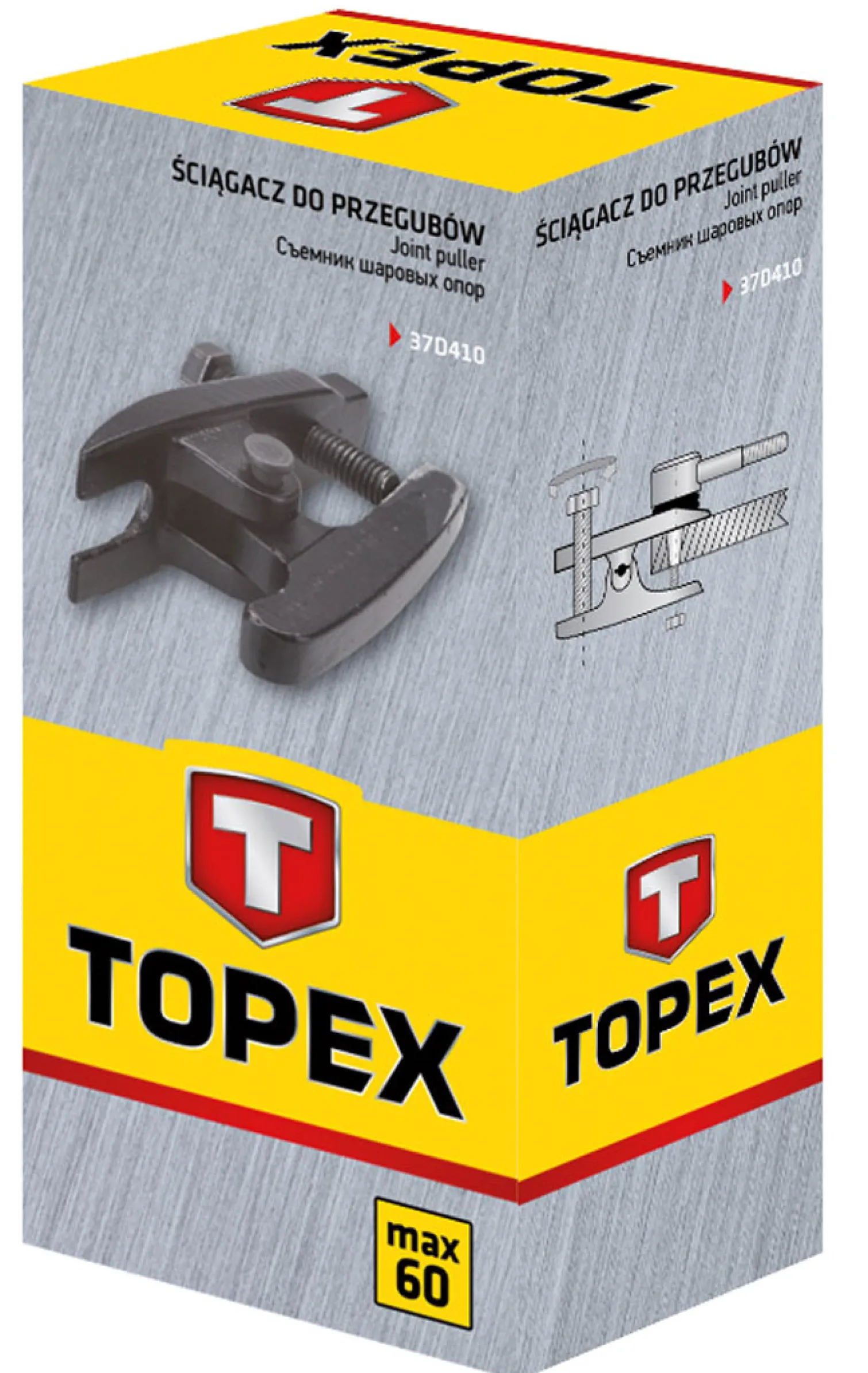 Ściągacz do przegubów kulistych 45x15mm Topex 37D410