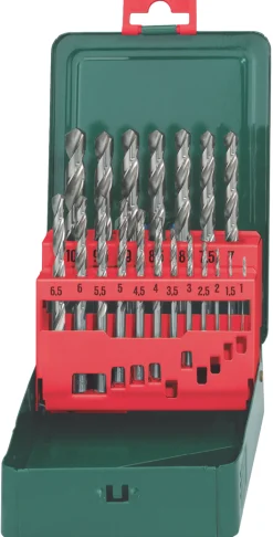 19-częściowy, promocyjny zestaw wierteł HSS-G Metabo 627153000