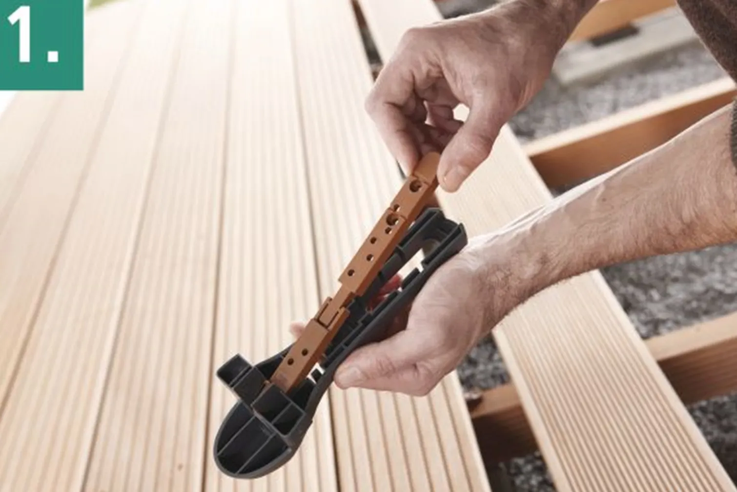 Łączniki do desek tarasowych 100szt. Wolfcraft WF6974000