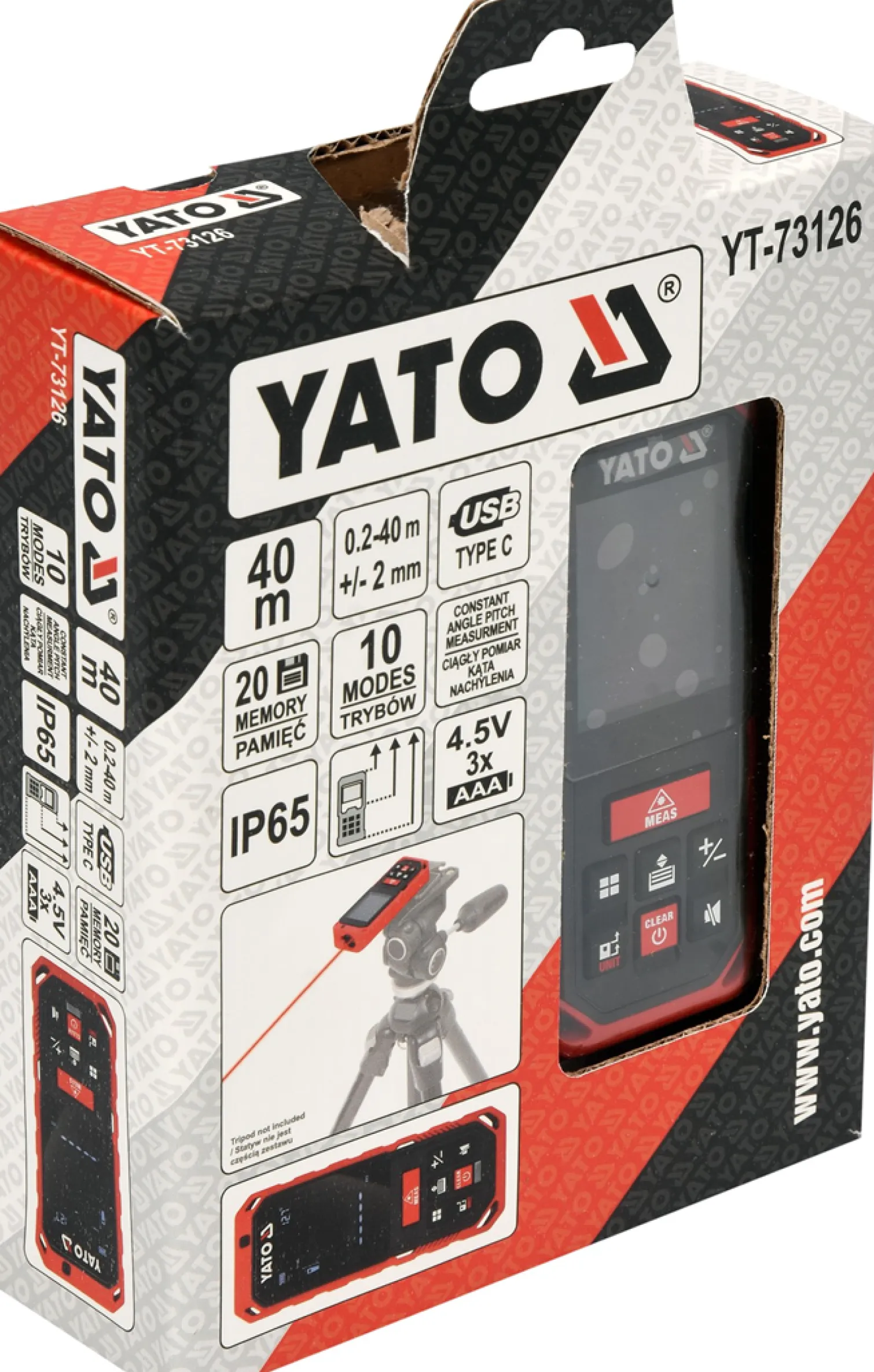 Dalmierz laserowy Yato YT-73126