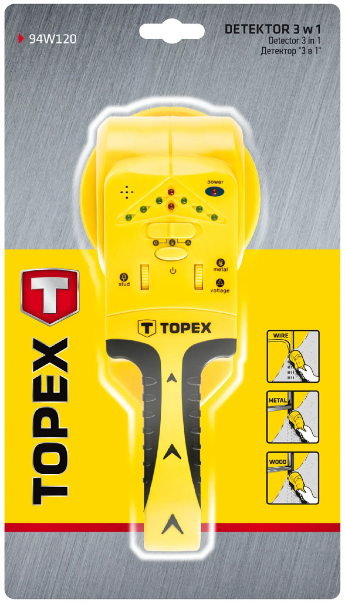 Detektor 3 w 1 Topex 94W120
