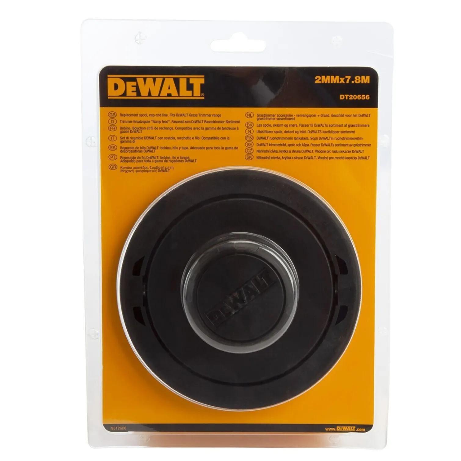 Dewalt DT20656 String Trimmer Cap, Spool & Line For DCM571 2.8mm x 7.8m DeWalt DT20656-QZ