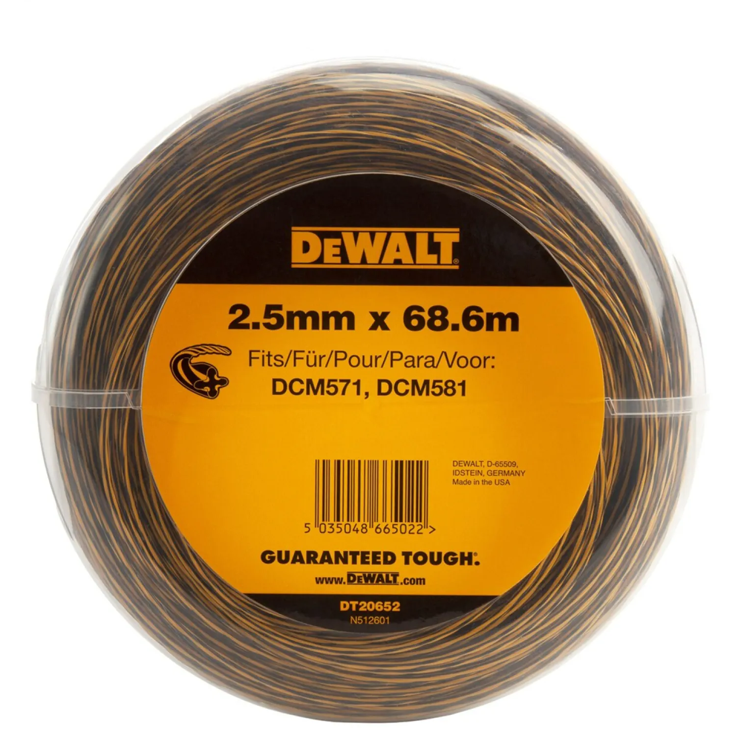 Dewalt DT20652 String Trimmer Line 2.5mm x 68.6m DeWalt DT20652-QZ