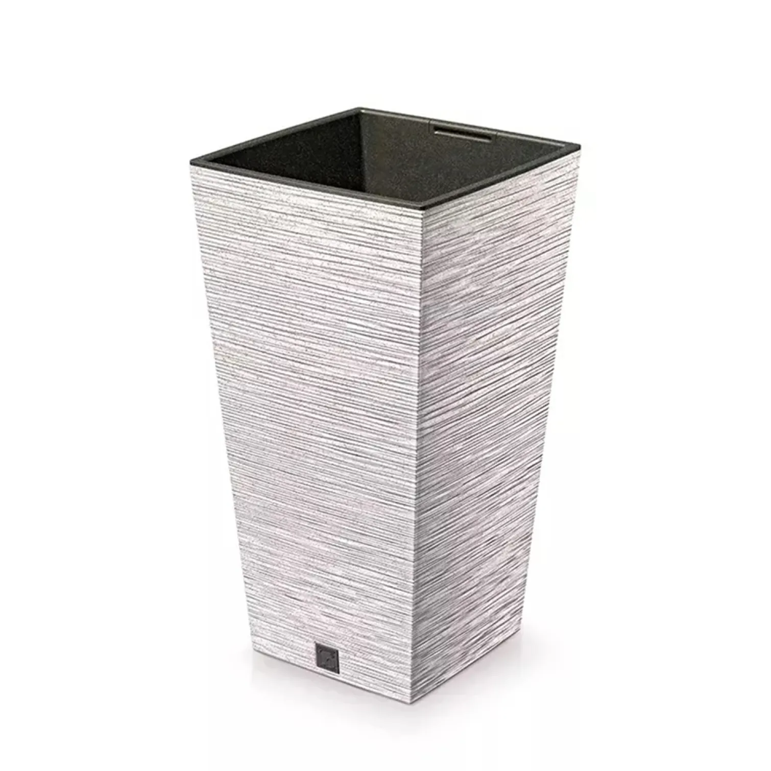 Doniczka biała FURU SQUARE ECO WOOD 35 l Prosperplast DFSH300W-S449W