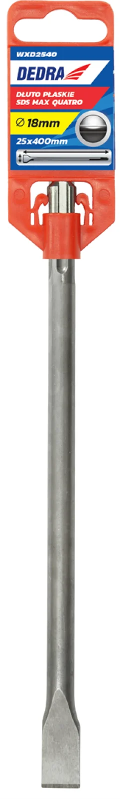 Dłuto płaskie SDS MAX 80x18x400mm Dedra WXD8040