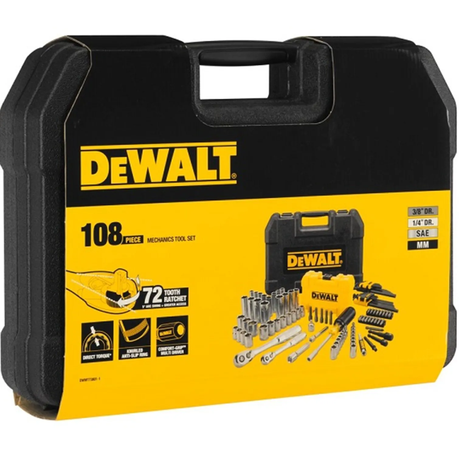 108-elementowy zestaw narzędzi dla mechaników DeWalt DWMT73801-1