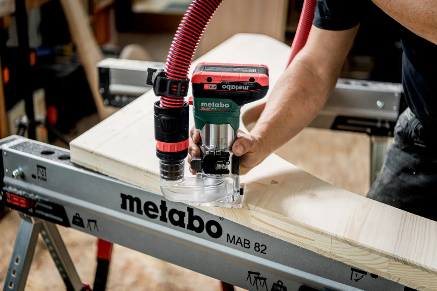 Frezarka krawędziowa Metabo FMV 18 LTX BL 8 metaBOX 145