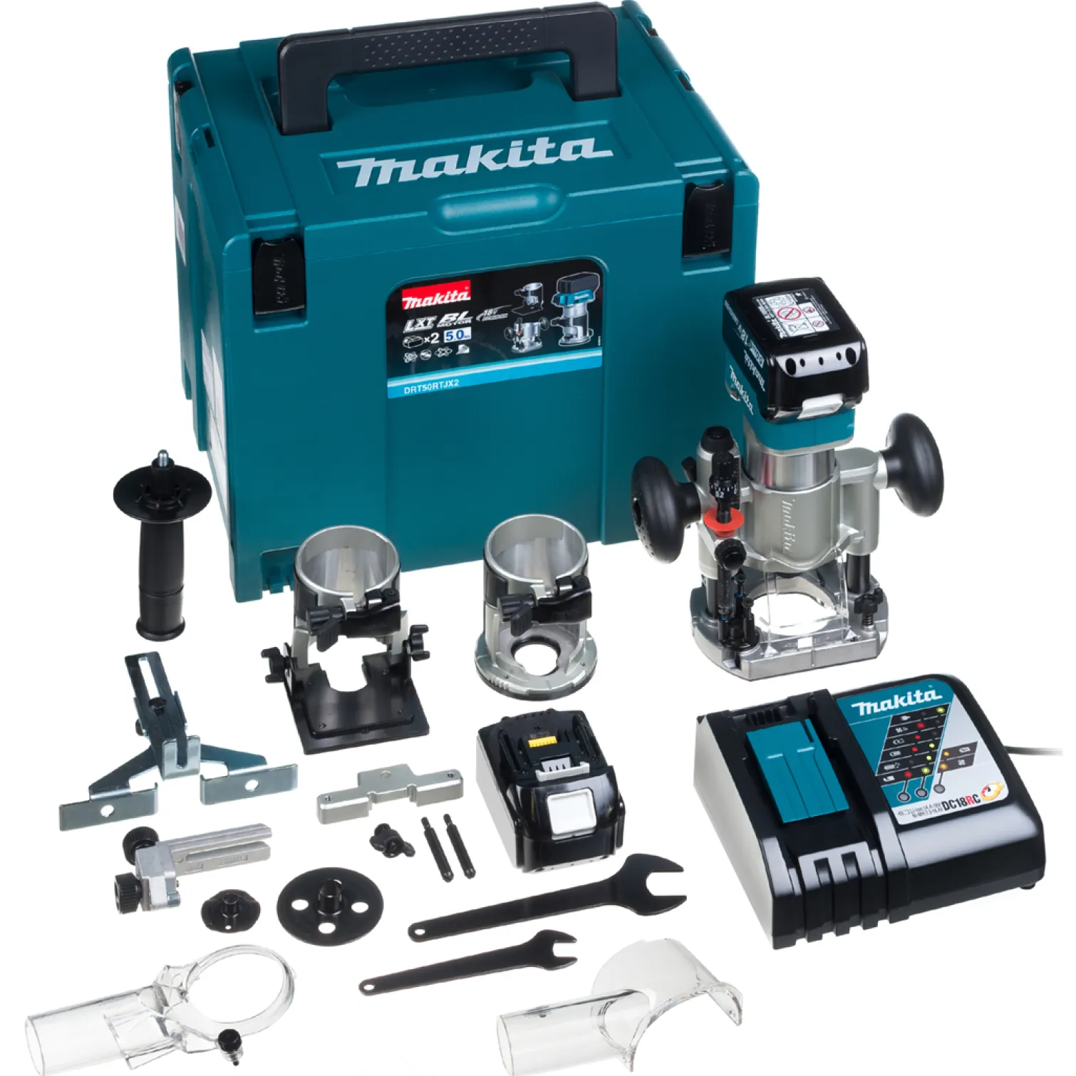 Frezarko-wycinarka Makita DRT50RTJX2