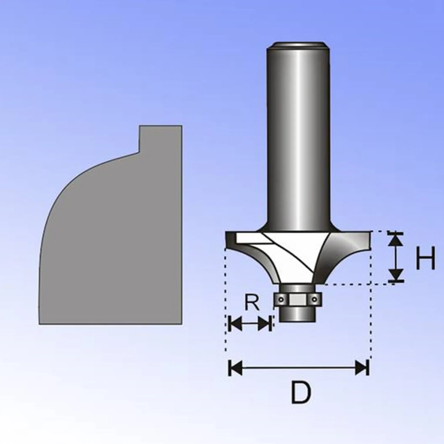 Frez 07F132B trzpień 8 Dedra 07F132B