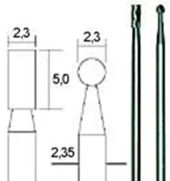 Frez HM O 2,3 mm Proxxon PR28750