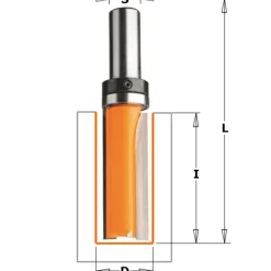 Frez prosty - seria krótka D-4 I-10 s-6 Cmt 711.040.11