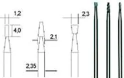 Frezy HM O 1,2 mm 2,1 mm 2,3 mm Proxxon PR28752