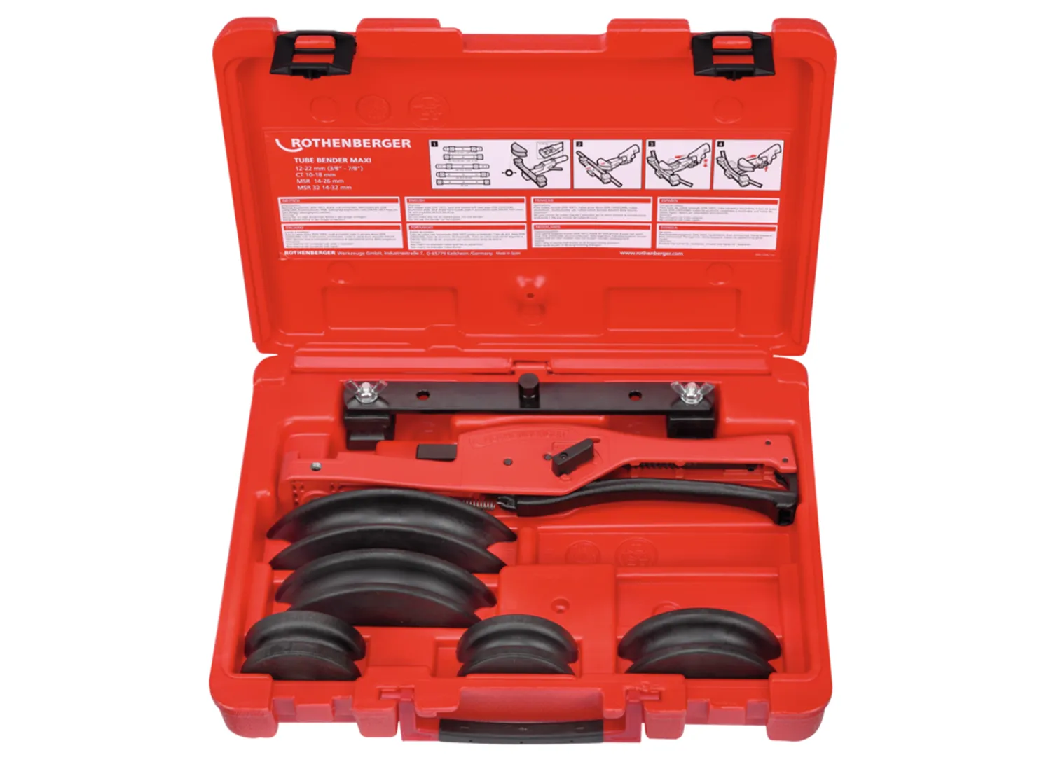 Giętarka 3/8-1/2-5/8-3/4-7/8" Rothenberger TUBE BENDER MAXI