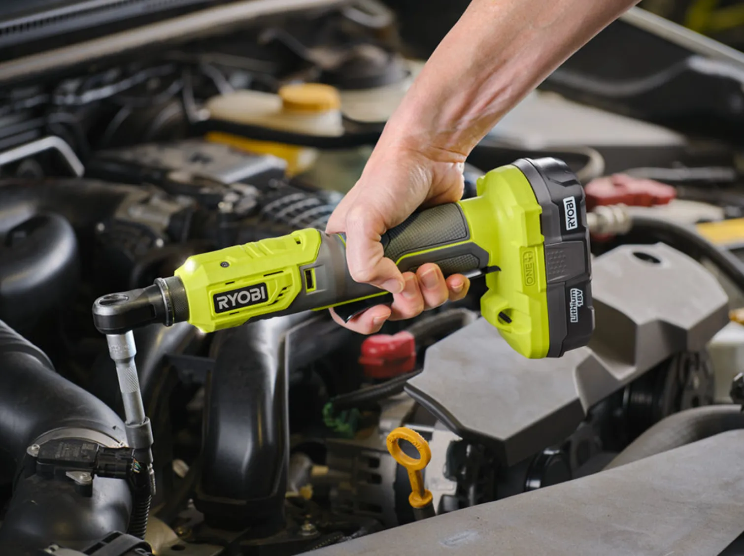 Grzechotka 1/4" Ryobi ONE+ R18RW2-0