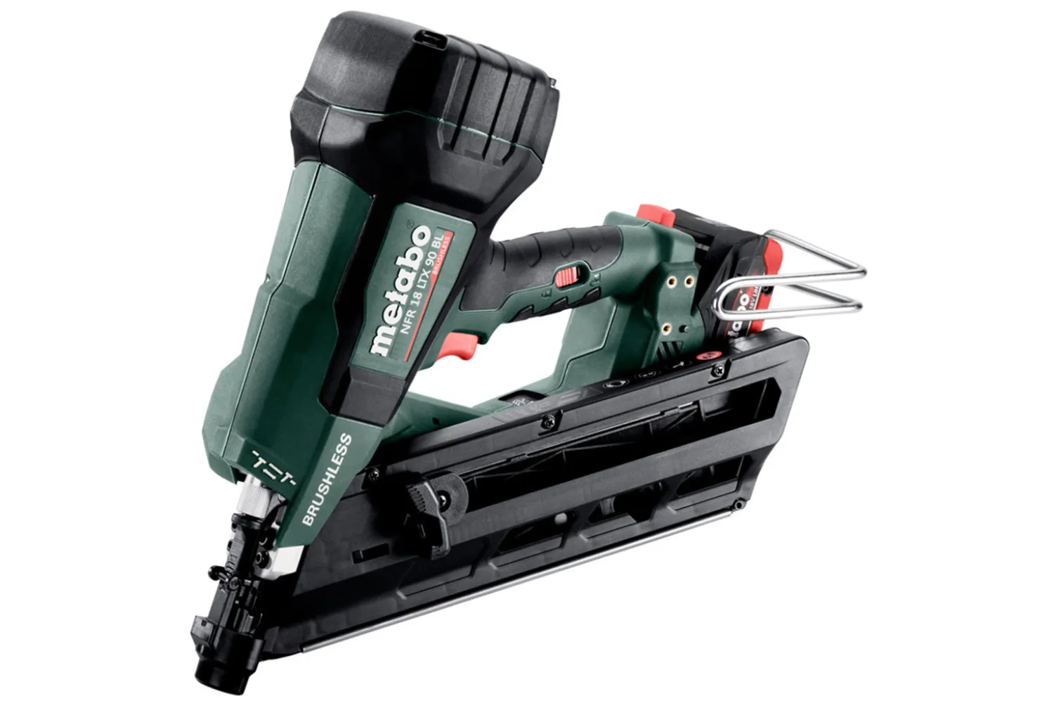 Gwoździarka akumulatorowa Metabo NFR 18 LTX 90 BL 2x4.0Ah