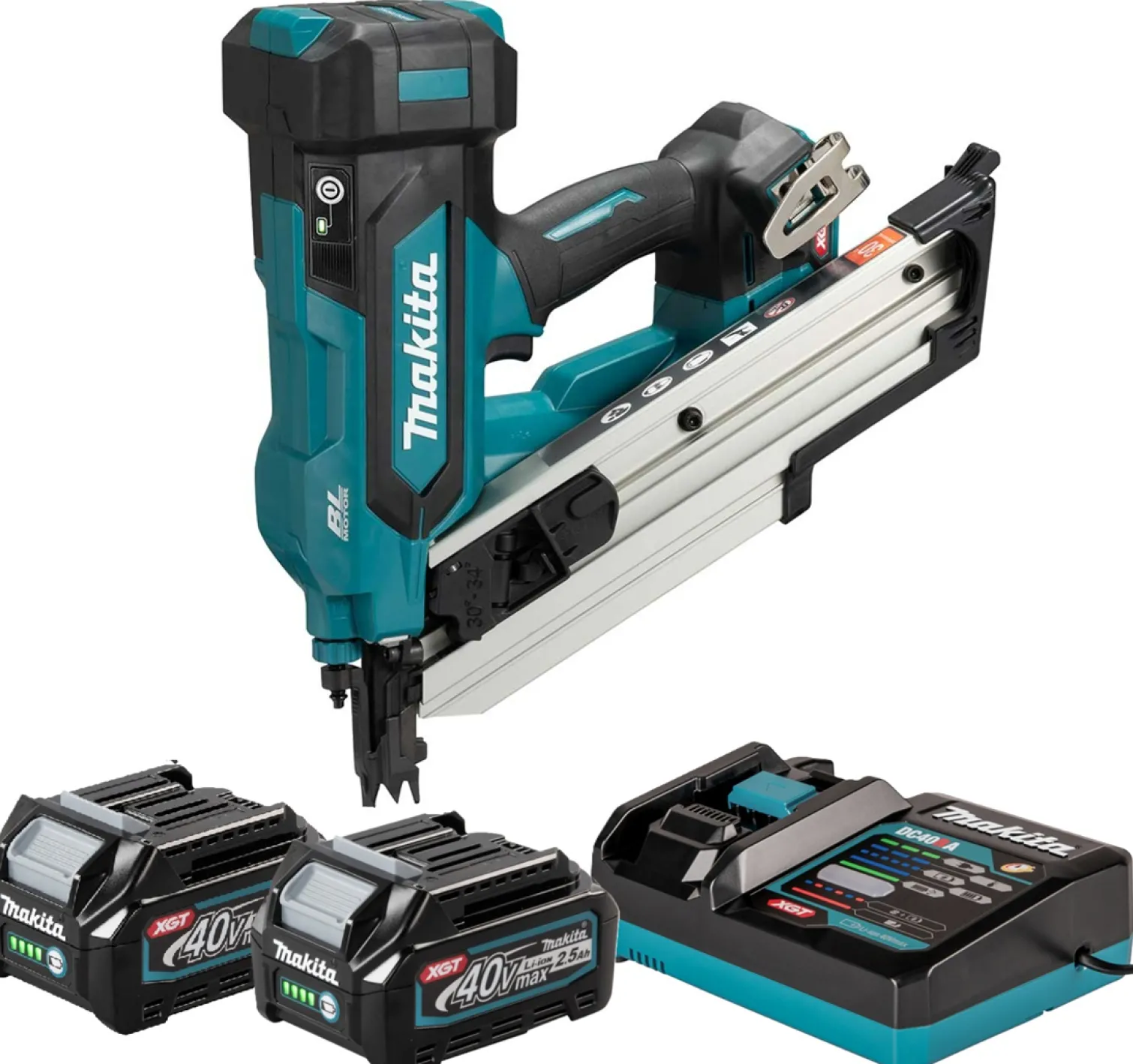Gwoździarka Makita XGT BN001GD201 2x2.5Ah