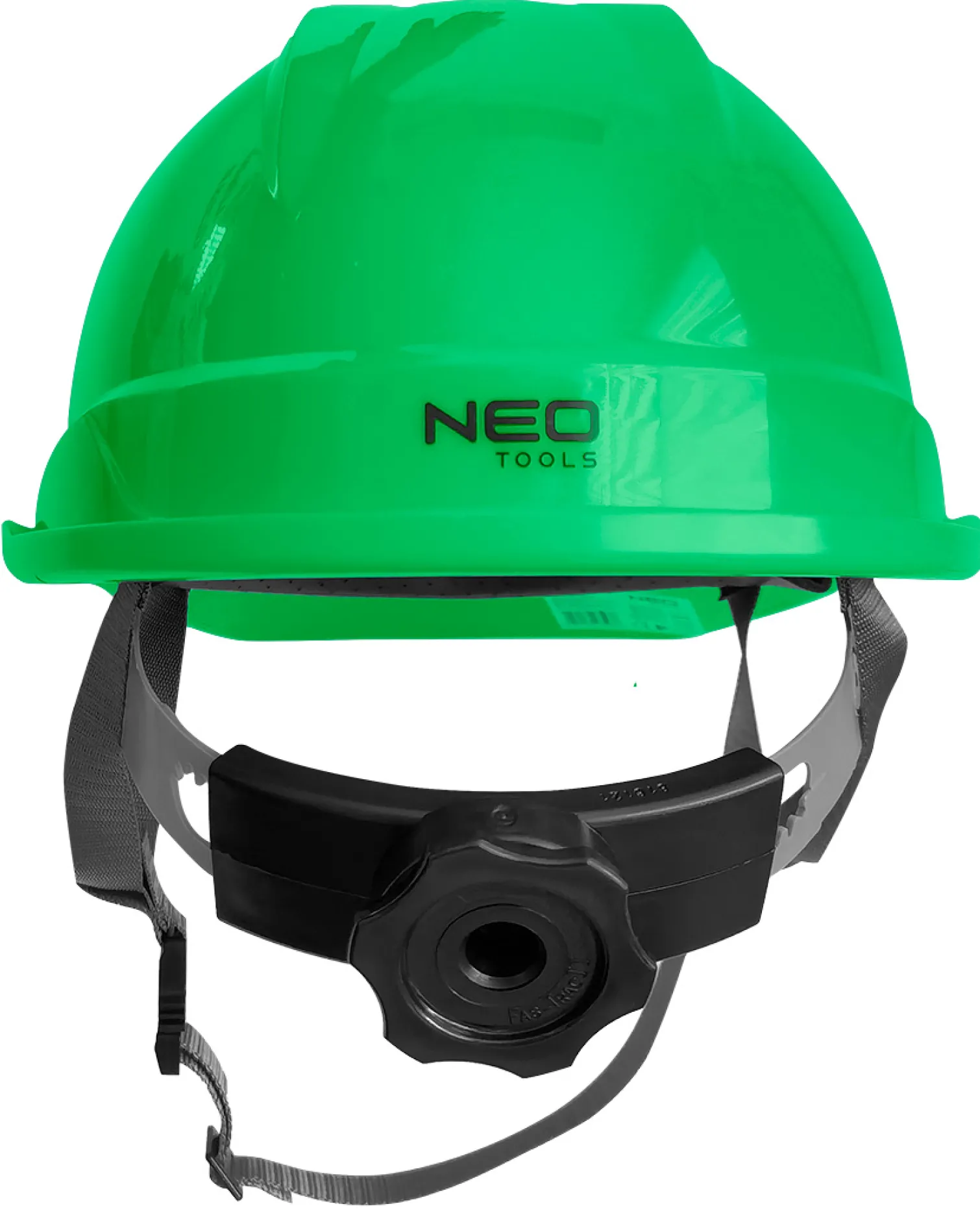 Hełm przemysłowy z paskiem podbródkowym, zielony Neo 97-223