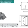 Imadło maszynowe 6512-200 z przesuwną śrubą Bison S.A. 5907412038971