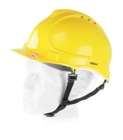 Kask ochronny, czerwony, 4-punktowy pasek podbródkowy Dedra BH1085