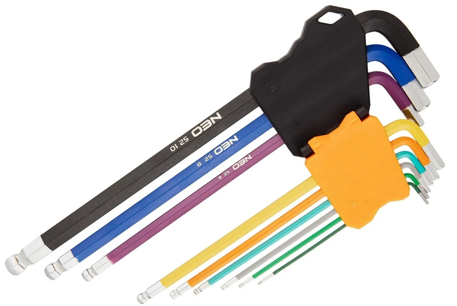 Klucze imbusowe hex z kulką 9szt. Neo 09-512