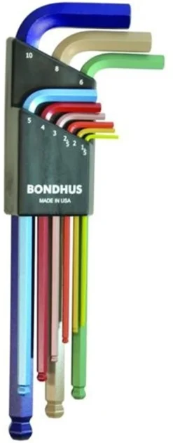 Klucze imbusowe z długim ramieniem 9szt. Bondhus BO69499