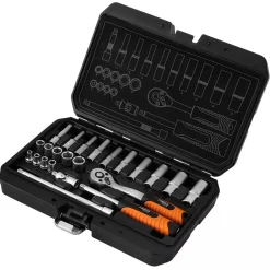 Klucze nasadowe, 1/4”, CrV, zestaw 23szt. Neo 10-231
