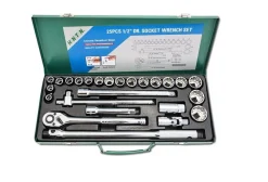 Klucze nasadowe 1/2" 12-kątne, zestaw 25 elementów Honiton H4052