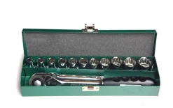 Klucze nasadowe 1/2" 12-kątne, zestaw 13 elementów Honiton H4030